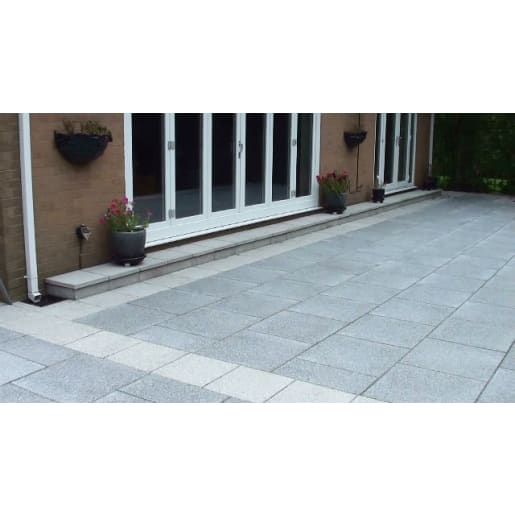 Marshalls Argent Smooth Paving 450 x 450 x 38mm 11.3m² Dark