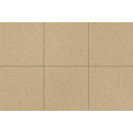 Marshalls Saxon  Garden Paving Slab 450 x 450 x 35mm 12.2m² Buff 