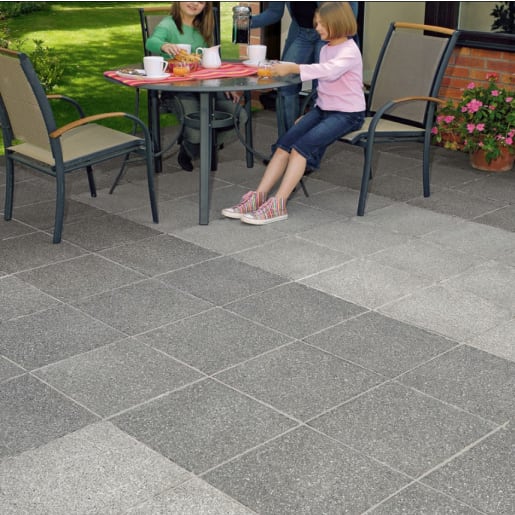 Marshalls Argent Coarse Paving 600 x 450 x 38mm 6.9m² Dark