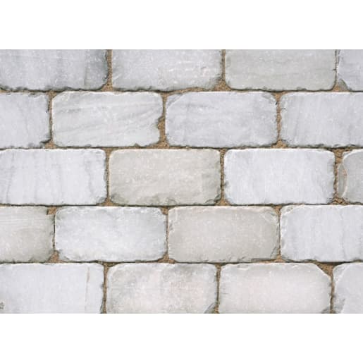Marshalls Fairstone Sawn Setts 210 x 110 x 50mm 11.09m² Silver Birch
