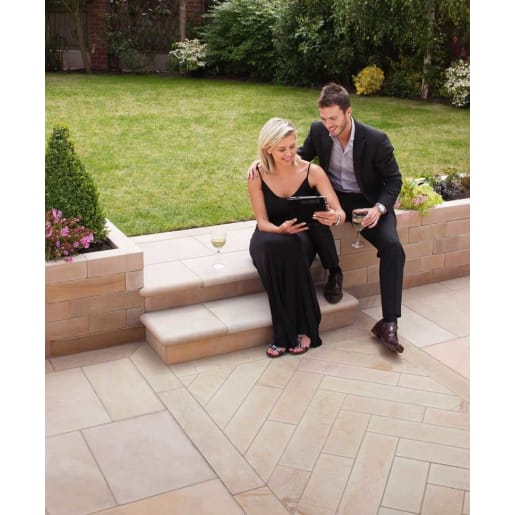 Marshalls Sawn Versuro Linear Paving 1210 x 310 x 22mm 9.38m² Autumn Bronze