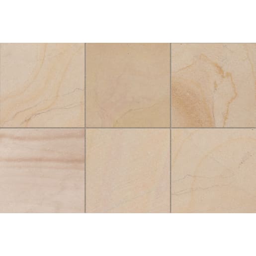 Marshalls Fairstone Sawn Versuro Jumbo Paving 1200 x 1200 x 22mm 11.71m² Golden Sand