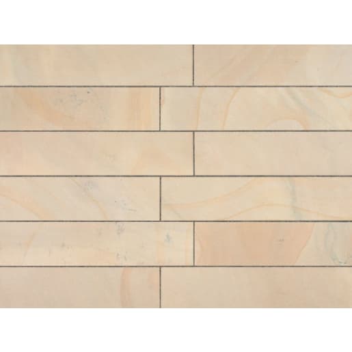 Marshalls Sawn Versuro Linear Paving 1210 x 310 x 22mm 9.38m² Golden Sand