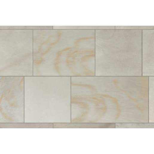 Marshalls Fairstone Sawn Versuro King Size Paving 1260 x 760 x 22mm 13.41m² Antique Silver