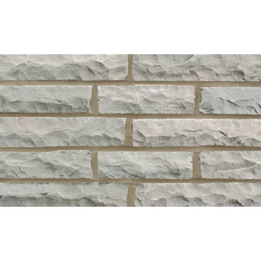 Marshalls Natural Stone Pitched Walling 230 x 100 x 70mm 4.67m² Silver ...