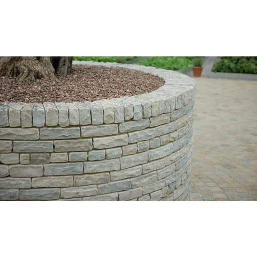 Marshalls Natural Stone Tumbled Walling 230 x 100 x 70mm 4.67m² Silver ...