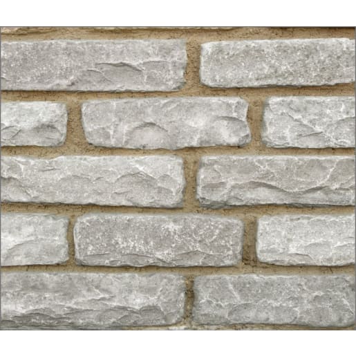 Marshalls Natural Stone Tumbled Walling 230 x 100 x 70mm <BR>4.67m² Silver Birch