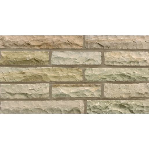 Marshalls Natural Stone Pitched Walling 4.67m² 230 x 100 x 70mm Autumn ...