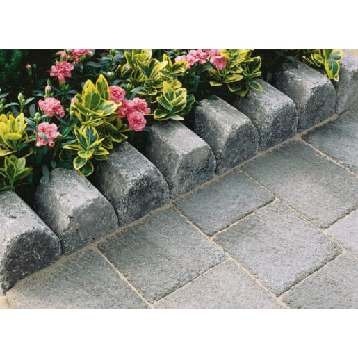 Marshalls Drivesett 4-in-1 Kerb 200 x 100 x 100mm 24 lm Pennant Grey 