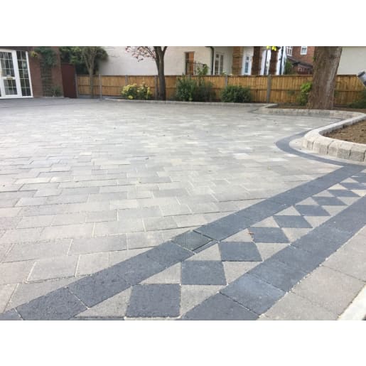 Marshalls Drivesett Savanna Block Paving 240 x 160 x 50mm 11.52m² Grey 