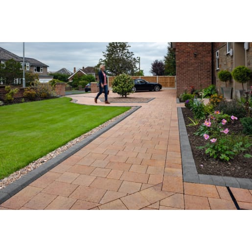 Marshalls Drivesett Savanna Block Paving 240 x 160 x 50mm 11.52m² Autumn