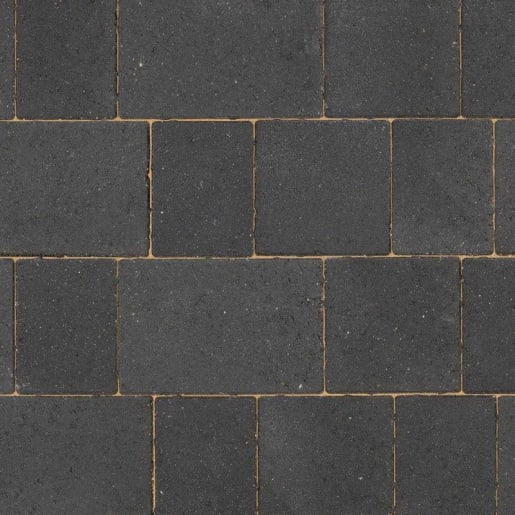 Marshalls Drivesett Savanna Block Paving 240 x 160 x 50mm 11.52m² Charcoal 