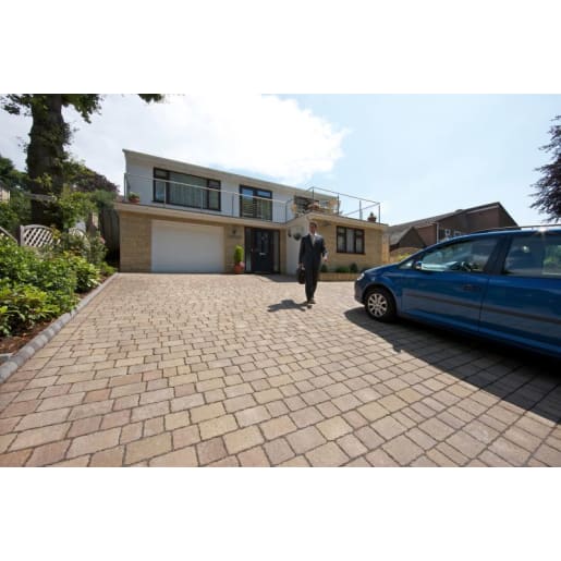 Marshalls Drivesett Tegula Priora 240 x 160 x 60mm 8.91m² Harvest