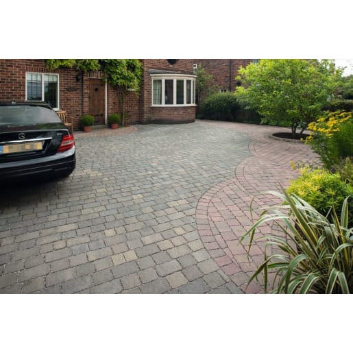 Marshalls Drivesett Tegula Priora 160 x 160 x 60mm 8.91m² Pennant Grey