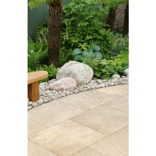 Marshalls Symphony Classic Porcelain Paving 600 x 600 x 20mm 18.72m² Buff 