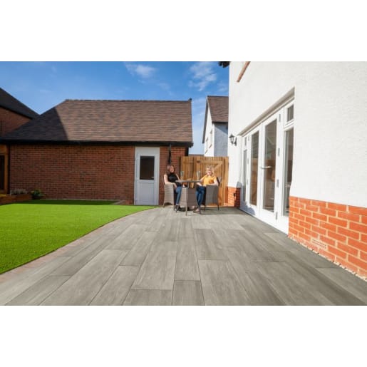 Marshalls Symphony Porcelain Plank Paving 1200 x 300 x 20mm 17.28m² Birch