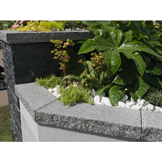 Marshalls Argent Coping Paving 600 x 136 x 50mm Light Grey
