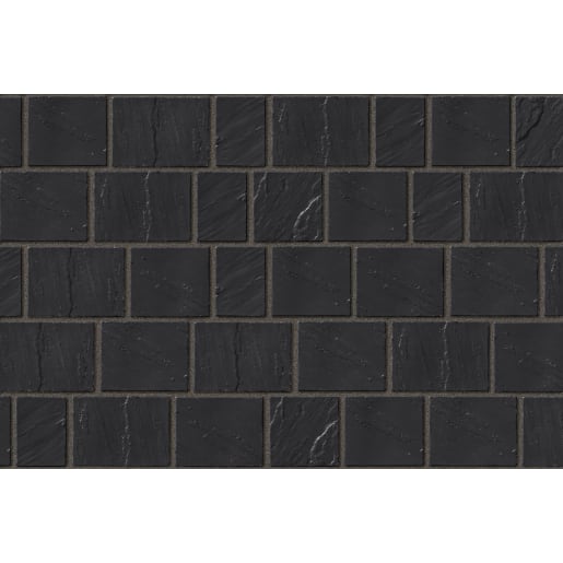 Marshalls Drivesys Riven Stone Project Pack 9.02m² Basalt Pack of 290