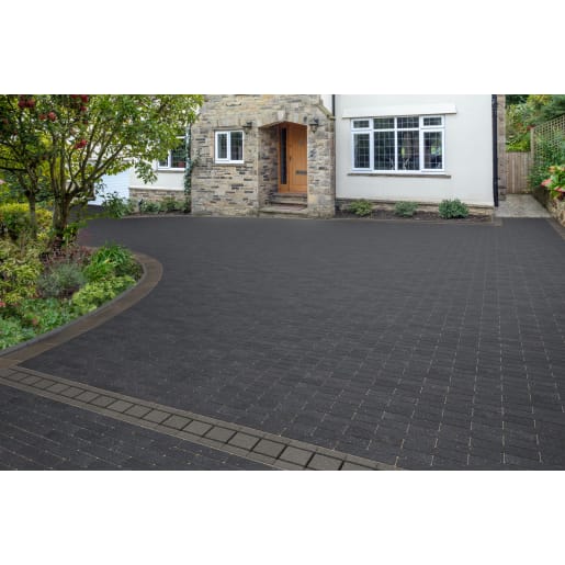 Marshalls Savanna Linear Block Paving Charcoal 200 x 50 x 60mm