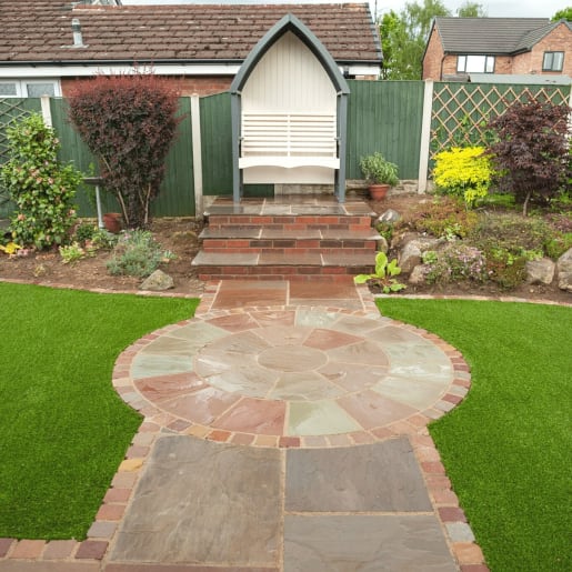 Natural Paving Circle Kit 2 Ring 2400mm Diameter Lakeland