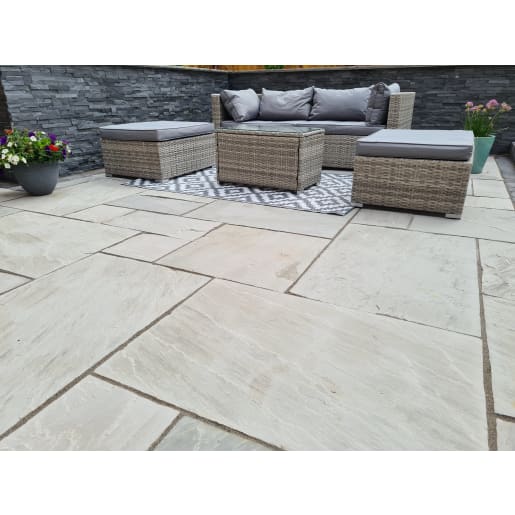 Natural Paving Single Size Flagstones 290 x 290mm Promenade 19.2m²