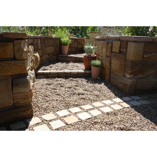 Natural Paving Weathered Cobbles 100 x 100mm Pack Calico