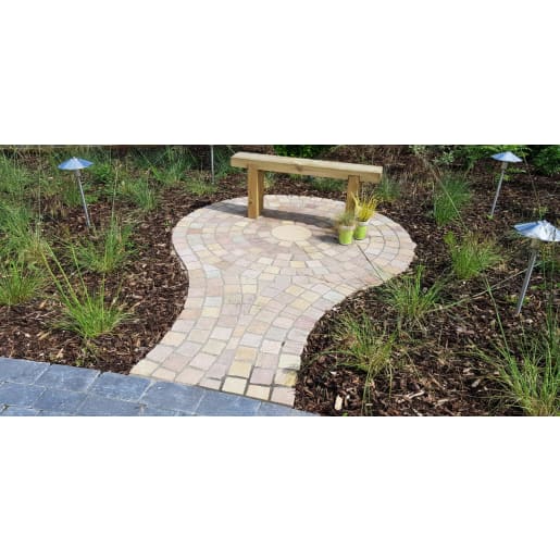 Natural Paving Weathered Cobbles 100 x 100mm Pack Meadow