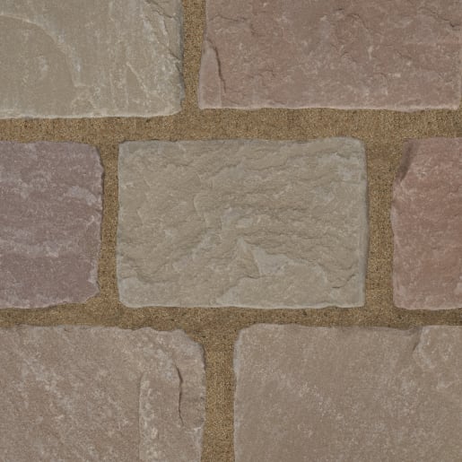 Natural Paving Weathered Cobbles 100 x 100mm 6m² Meadow