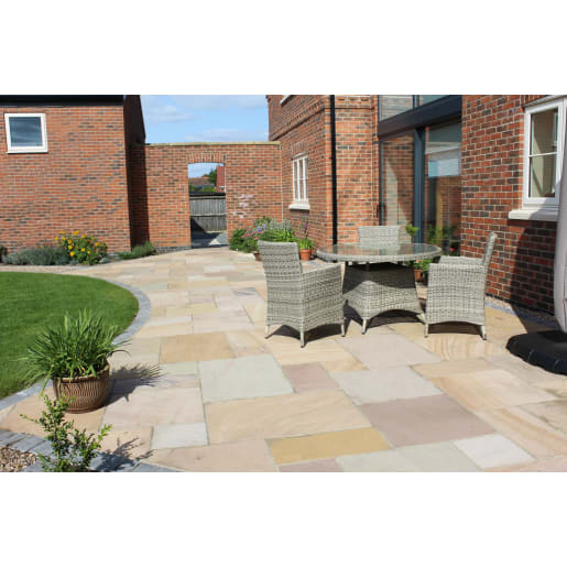 Talasey Natural Indian Sandstone Classicstone Project Pack 22.20m² Harvest Pack size 75 