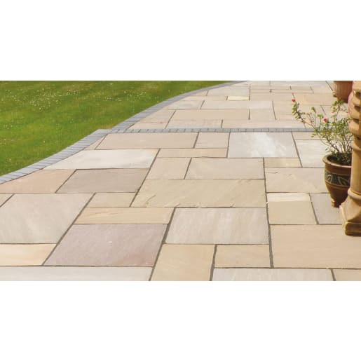 Talasey Natural Indian Sandstone Classicstone<BR>Project Pack 22.2m²<BR>Autumn Brown