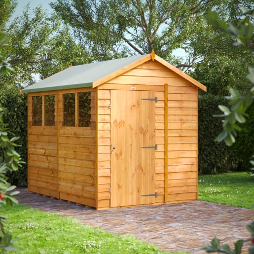 Powersheds 8 x 6 Overlap Apex Garden Shed