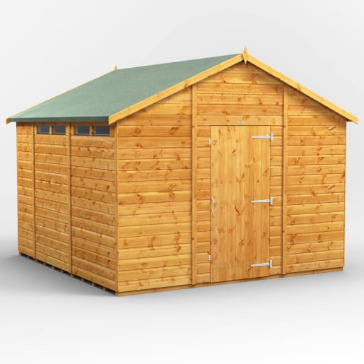 Power Sheds 10 x 10 Power Apex Security Shed