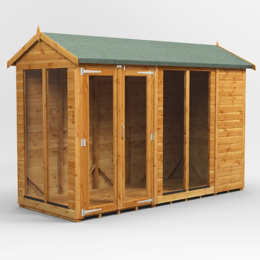 Power Sheds 10 x 4 Power Apex Summerhouse