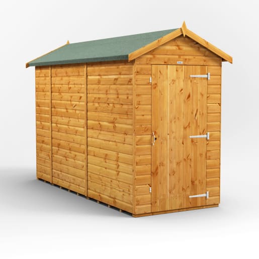 Power Sheds 10 x 4 Power Apex Windowless Garden Shed