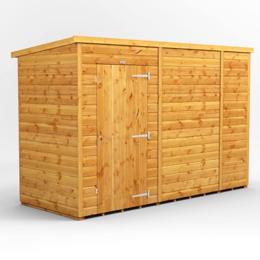 Power Sheds 10 x 4 Power Pent Windowless Garden Shed