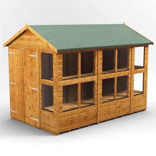 Power Sheds 10 x 6 Power Apex Double Door Potting Shed