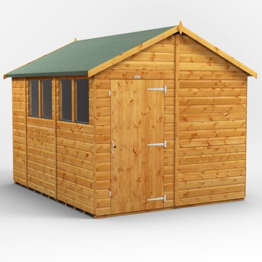 Power Sheds 10 x 8 Power Apex Garden Shed