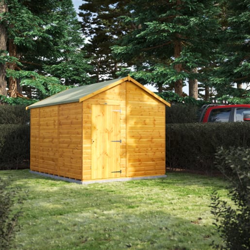 Power Sheds 10 x 8 Power Apex Windowless Garden Shed