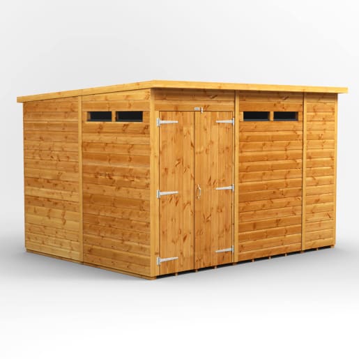 Power Sheds 10 x 8 Power Pent Double Door Security Shed