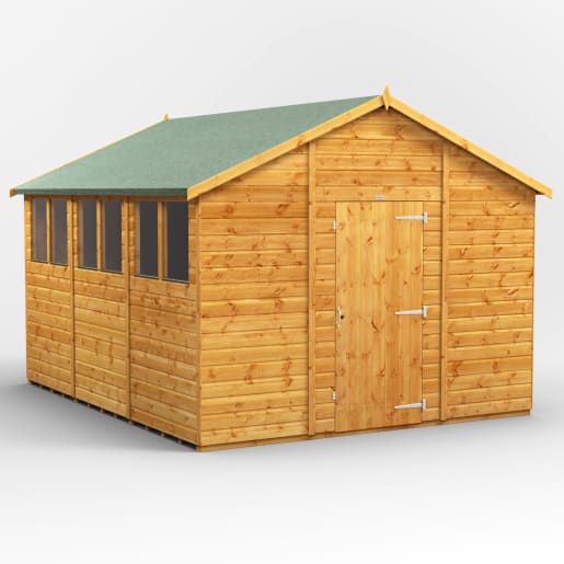 Power Sheds 12 x 10 Power Apex Garden Shed