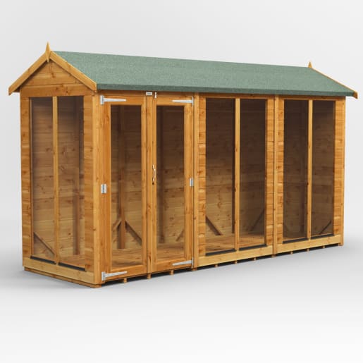 Power Sheds 12 x 4 Power Apex Summerhouse