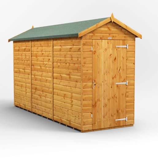 Power Sheds 12 x 4 Power Apex Windowless Garden Shed