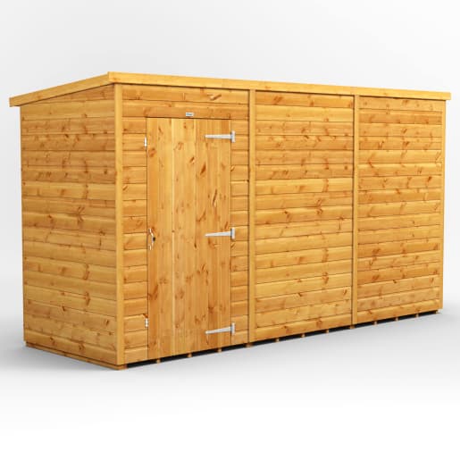 Power Sheds 12 x 4 Power Pent Windowless Garden Shed