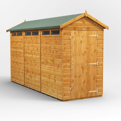 Power Sheds 12 x 4 Power Apex Security Shed