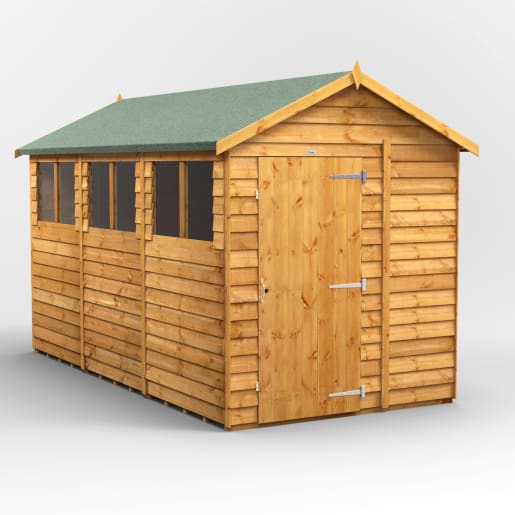Power Sheds 12 x 6 Power Overlap Apex Garden Shed