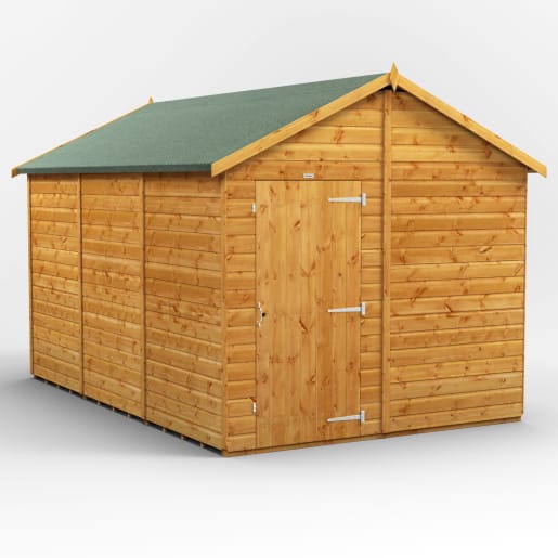 Power Sheds 12 x 8 Power Apex Windowless Garden Shed