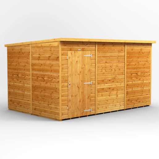 Power Sheds 12 x 8 Power Pent Windowless Garden Shed