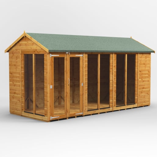 Power Sheds 14 x 6 Power Apex Summerhouse