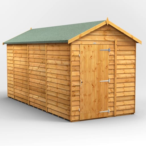 Power Sheds 14 x 6 Power Overlap Apex Windowless Garden Shed