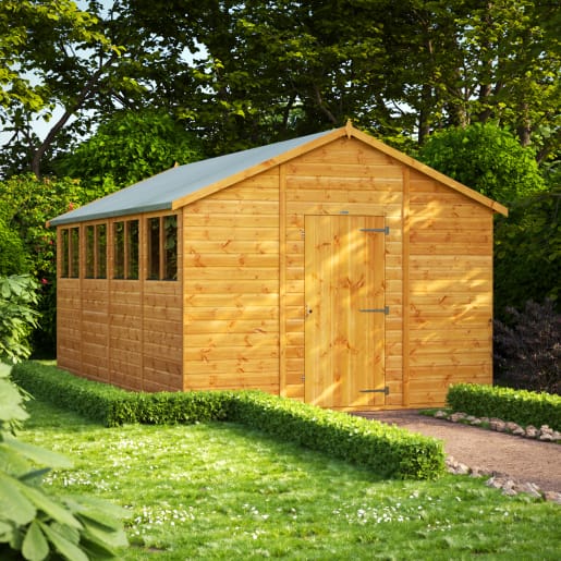 Power Sheds 16 x 10 Power Apex Garden Shed